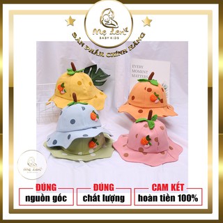 Mũ Trẻ Em Rộng Vành Bé Gái Đáng Yêu Có Quai Dây Cho Bé Từ 1 - 3 Tuổi