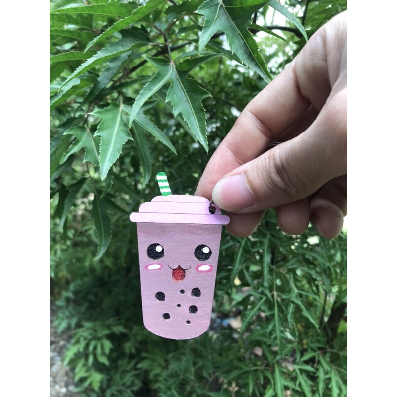 Móc khóa trà sữa