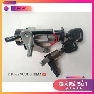 HCM- Bộ Ổ Khoá Xe Exciter 135 2005->2010 Chìa 6 - 8 Cạnh Chống Trộm Cao Cấp Chính Hãng VƯƠNG NIỆM ĐỒ CHƠI XE MÁY GIÁ SỈ