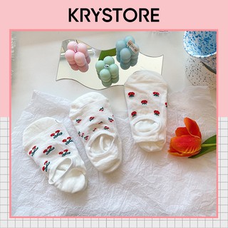 Tất lười nữ đẹp cute set hoa quả phong cách hàn quốc TL01
