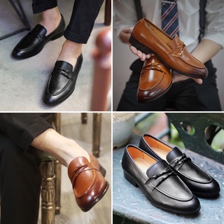 (Cao cấp) Giày Lười Toroshoes Đai Xoắn Da Bò 2 Màu Mã M619