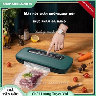 Máy Hút Chân Không Hàn Miệng Túi Cao Cấp [TẶNG 10 TÚI] Máy Hút Chân Không Bảo Quản Thực Phẩm An Toàn Và Tiện Dụng