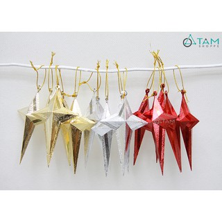Set 5 ngôi sao nhọn treo cây thông Noel X-PKTCT-57