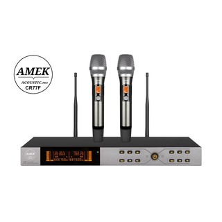 Micro không dây AMEK CR77F CAO CẤP , HÀNG CHÍNH HÃNG [ chuyên dùng hát karaoke , làm sự kiện ]