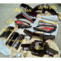 Bán lẻ dàn áo dream 2 - Bộ vỏ xe dream 2 màu nho mủ abs -  lắp xe TQ