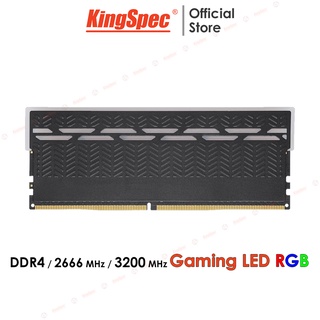 RAM KingSpec 8GB / 16GB DDR4 2666MHz / 3200MHz , Gaming tản nhiệt LED RGB | KS-P Series - Hàng Chính Hãng