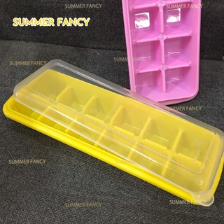 Khay đá có nắp , khuôn thạch rau câu có nắp 12 viên , khay ăn dặm cho bé - Ice cube tray HNT