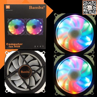 FAN CASE 12CM LED RGB (TỰ ĐỔI MÀU) BAMBA B2