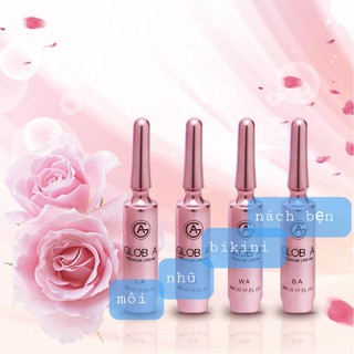 Kem làm hồng Glob A Premium Cream nhũ hoa NA, vùng kín bikini WA hồng môi LA , sáng nách bẹn khử thâm BA 5ml Hàn Quốc