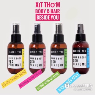 Xịt thơm tóc và body Beside you