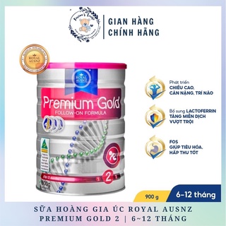 SỮA HOÀNG GIA ÚC PREMIUM GOLD 2 cho trẻ 6-12 tháng Royal ausnz 900G