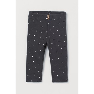 Quần legging đen chấm bi bé gái HM