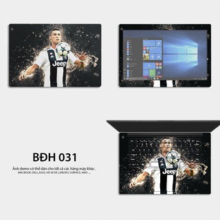 Bộ skin dán laptop mẫu CR7 / Có mẫu decal dán cho tất cả các hãng máy tính
