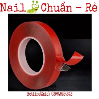 Băng Dính 2 Mặt Dán Móng Làm Nail Box - Băng Dính Tạo Fan Mi (Cuộn To) - siêu dính bền