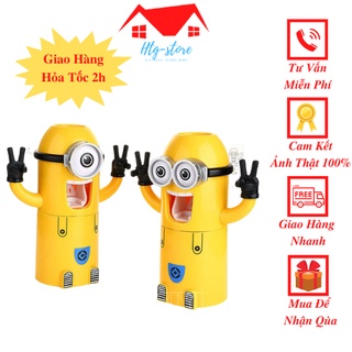 BỘ NHẢ KEM ĐÁNH RĂNG MINION - NHẢ KEM ĐÁNH RĂNG TỰ ĐỘNG MINION