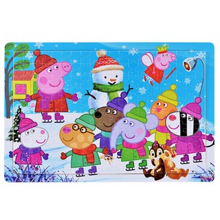 Xếp Hình Gỗ Rèn Tư Duy Chủ Đề Heo Peppa