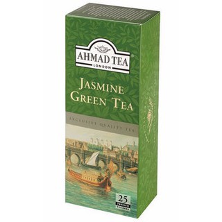 Trà Xanh Hoa Nhài Ahmad 50g (túi lọc không có bao thiếc - 25 túi/hộp) - Jasmine Green Tea