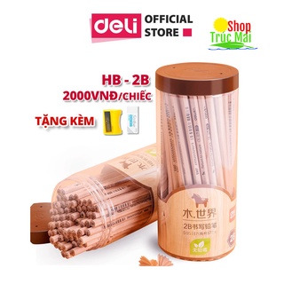 Bút chì lục giác/tam giác Deli - loại HB/2B - 30 chiếc/hộp