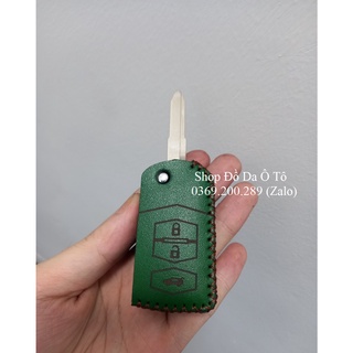 [UY TÍN] Bao da chìa khoá Mazda 2s, 3s, Mazda 3 2010, Ford Escape (chìa gập) da bò, kèm tặng móc khóa, khắc tên