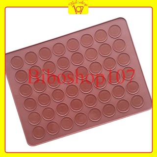 Khuôn silicon tấm nướng bánh macaron 48 ô