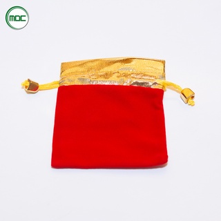 Túi rút nhung đỏ chuông vàng may mắn nhiều size