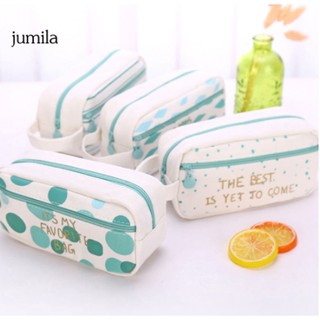 Túi canvas cỡ lớn đựng bút sắp xếp văn phòng phẩm gọn gàng cho học sinh