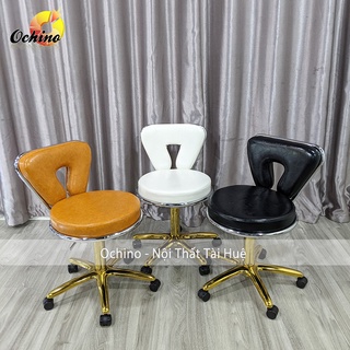 Ghế Xoay Văn Phòng Cao Cấp, Ghế Bánh Xe Chân Vàng Sang Chảnh Có Tựa Lưng Bọc Da Sang Chảnh ( Ảnh Thật Và Video)