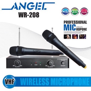 [Mã ELHACE giảm 4% đơn 300K] Bộ Mic Không Dây WR206, WR208 2 mic - Micro Không Dây Cao Cấp
