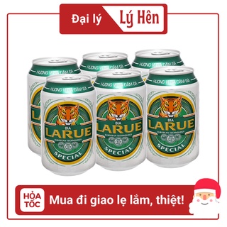 Lốc 6 Lon Bia Larue Special - Larue Xanh 330ml/Lon Date Luôn Mới