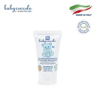 Sữa Tắm Gội cho Bé Babycoccole 0M+ 30ml Chiết xuất Hoa Sen
