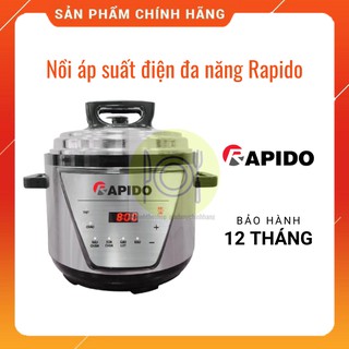 (Chính hãng) Nồi áp suất điện đa năng Rapido RPC900 D thiết kế sang trọng an toàn khi hoạt động và tiết kiệm năng lượng