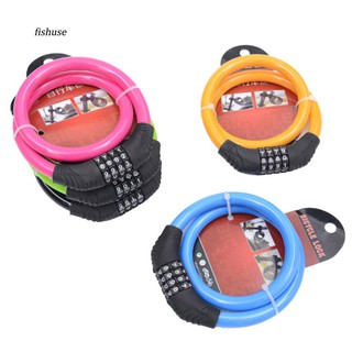 Khóa xe đạp thể thao chống trộm 4 số lõi thép siêu bền, loại tốt