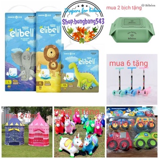 TẶNG QUÀTã/Bỉm Elibell NGA CAO CẤP Dán/Quần Đủ Size S76/M64/L54/XL44/L44/XL38