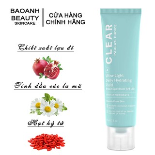 [Mã 153FMCGSALE giảm 8% đơn 500K] Kem chống nắng Clear Ultra-Light Daily Hydrating Fluid Broad Spectrum SPF 30+ 6130