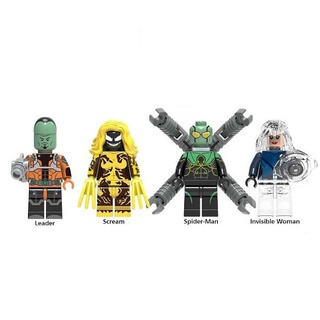 Bộ 4 nhân vật minifigures siêu anh hùng X0271