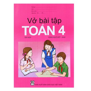 Sách Giáo khoa Song ngữ bài tập Toán 4/1 Việt Anh