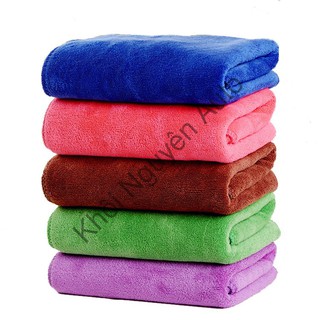 Khăn Microfiber Siêu Mịn Lau Xe Chuyên Dụng  (màu ngẫu nhiên) Khôi Nguyên Atuo