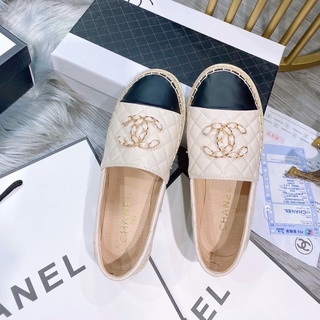 Giày bệt nữ slip on đế viền cói tag logo siêu mềm êm Full box Hãng cao cấp