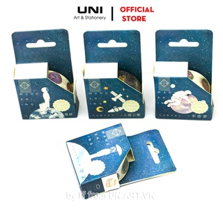 Washi Tape vũ trụ và phi hành gia 15mm