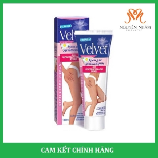 Kem tẩy lông Velvet giúp lông mọc chậm hơn sau khi tẩy