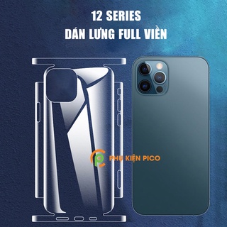 Dán lưng Iphone 12 Pro PPF cao cấp dẻo trong suốt full mặt lưng full viền cho Iphone 12 Pro