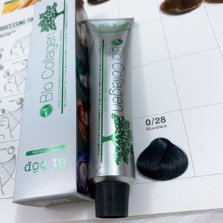 Thuốc nhuộm tóc xanh đen Blue Black chính hãng Bibop Collagen Nhật Bản