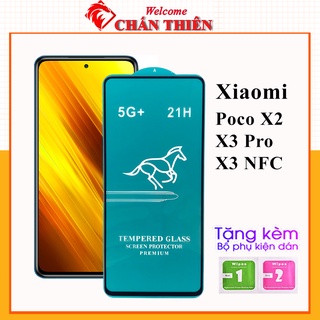 Kính cường lực xiaomi Poco X2 X3 Pro X3 NFC full màn OG xanh cao cấp tặng kèm khăn lau màn hình [OG]
