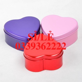 [ HAIANHSHOP ] Hộp Thiếc Hình Trái Tim Đựng Trang Sức/ Phụ Kiện/ Bánh Kẹo/ Chocolate/ Quà Tặng Đáng Yêu Duashop >