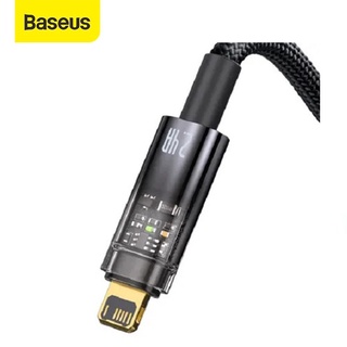 Cáp sạc tự ngắt 2.4A Baseus Explorer Series Lightning cho iPhone/iPad vải dù siêu bền dài 100CM
