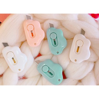 Dao rọc giấy mini hình mây đeo móc chìa khóa
