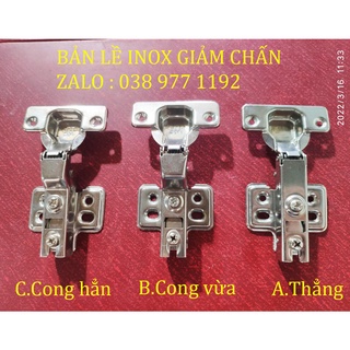 Bản Lề Hơi inox giảm chấn, Tháo lắp thường, bản lề giảm chấn tháo nắp thường