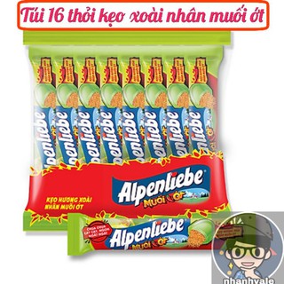Túi 16 Thỏi Kẹo alpenliebe xoài nhân muối ớt, chua chua cay cay ngon ngất ngây