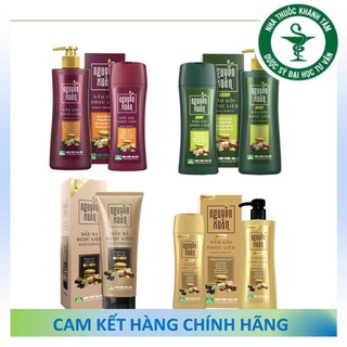 ! ! Dầu gội - Dầu xả dược liệu Nguyên Xuân Hoa Linh [Nâu - Xanh - Vàng]