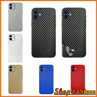 Dán Skin carbon Màu iPhone 12 12 pro max iPhone 11 pro max xs max xr x iPhone 6 6s 7 8 iPhone 7 plus 8 plus ...
